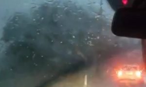 Roads Hit By Heavy Hail And Landslides, Police Warn Drivers