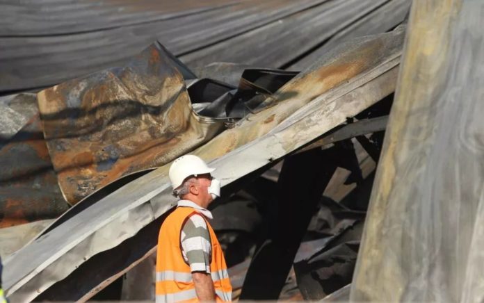 Dromolaxia Factory Fire