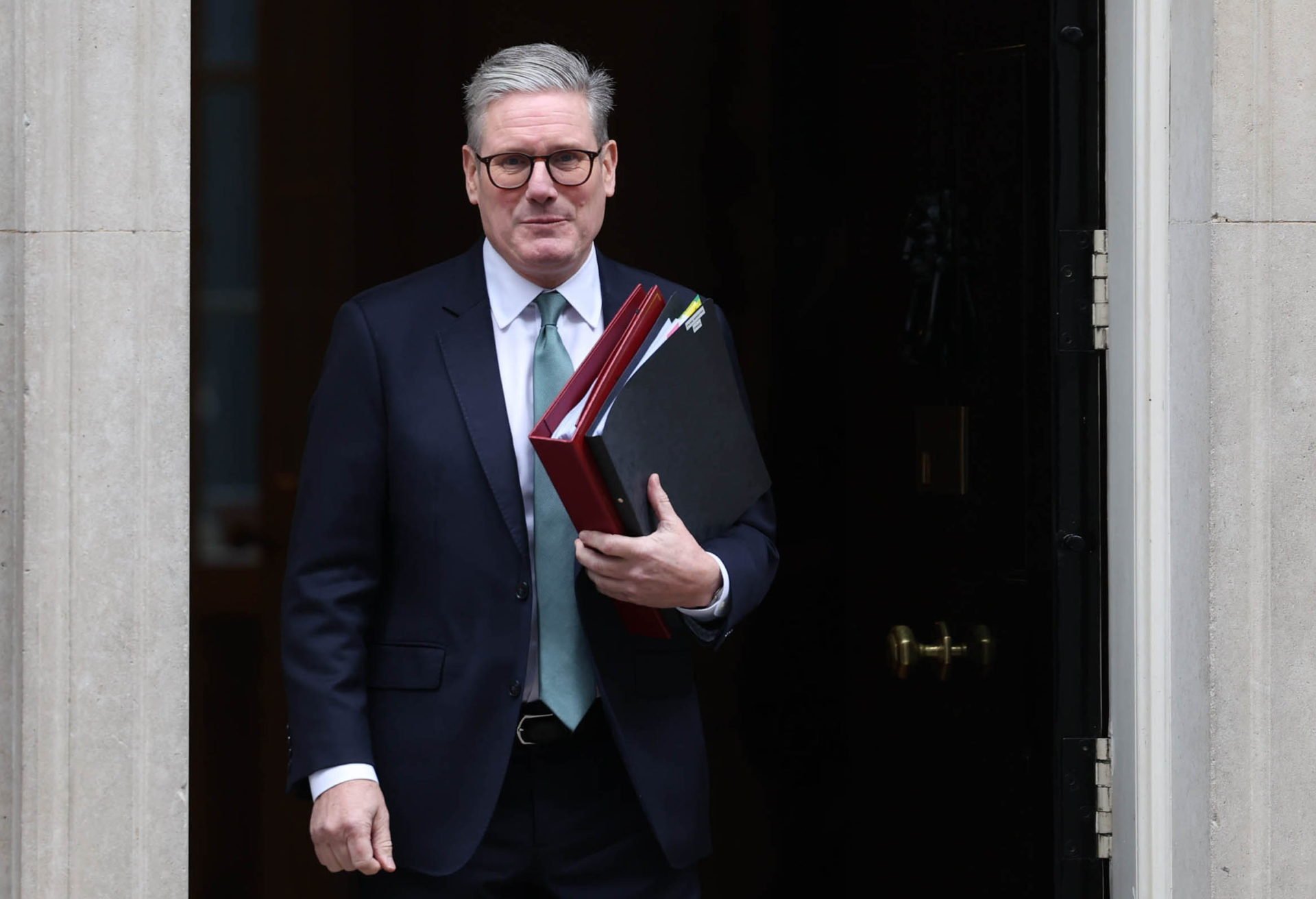 British Prime Minister Keir Starmer Leaves For Prime Minister's Questions