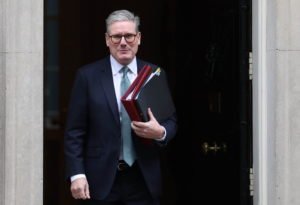 British Prime Minister Keir Starmer Leaves For Prime Minister's Questions