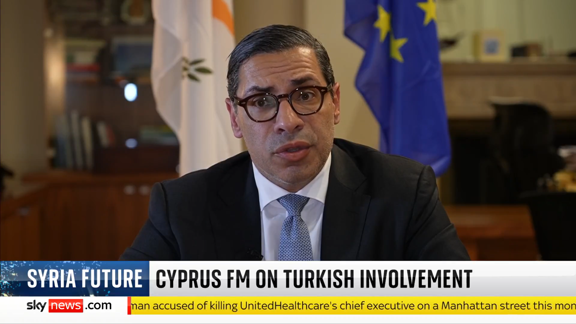 Cyprus Fm Kombos Turkey Syria Sky News
