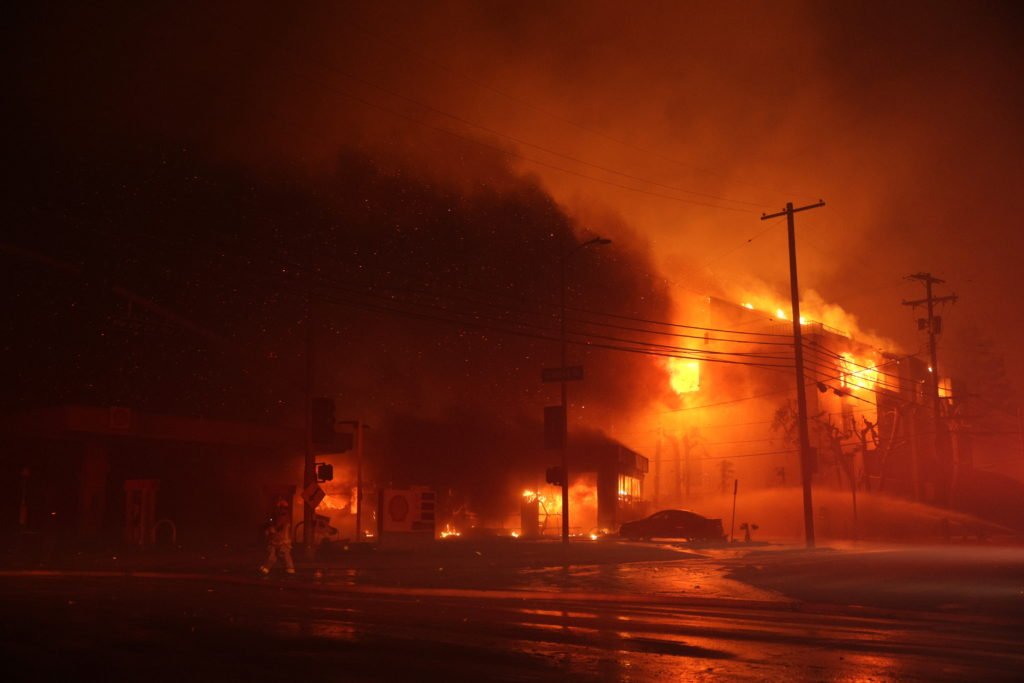 Palisades Wildfire In Los Angeles, California