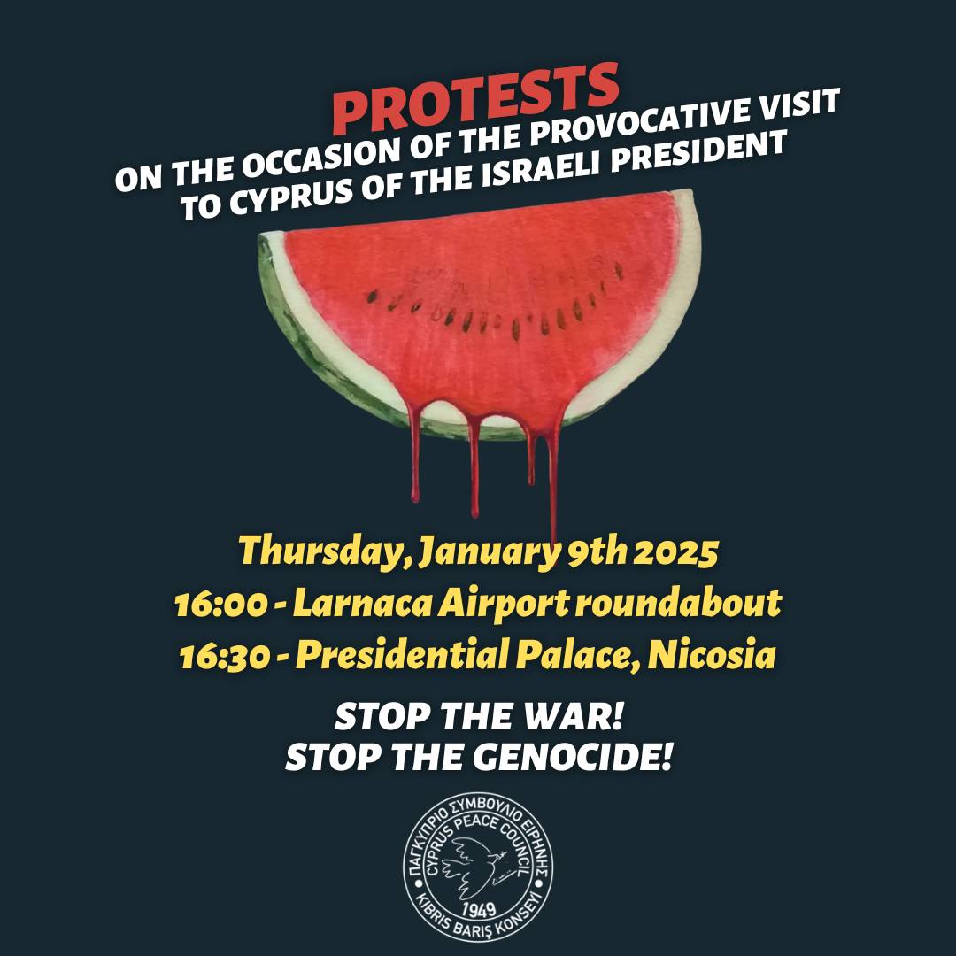 Peace Group To Protest Israeli President's Cyprus Visit