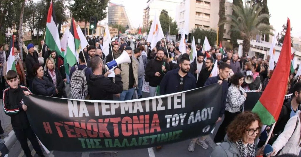 Protesters Rally In Nicosia Ahead Of Israeli President's Visit (photos+videos)