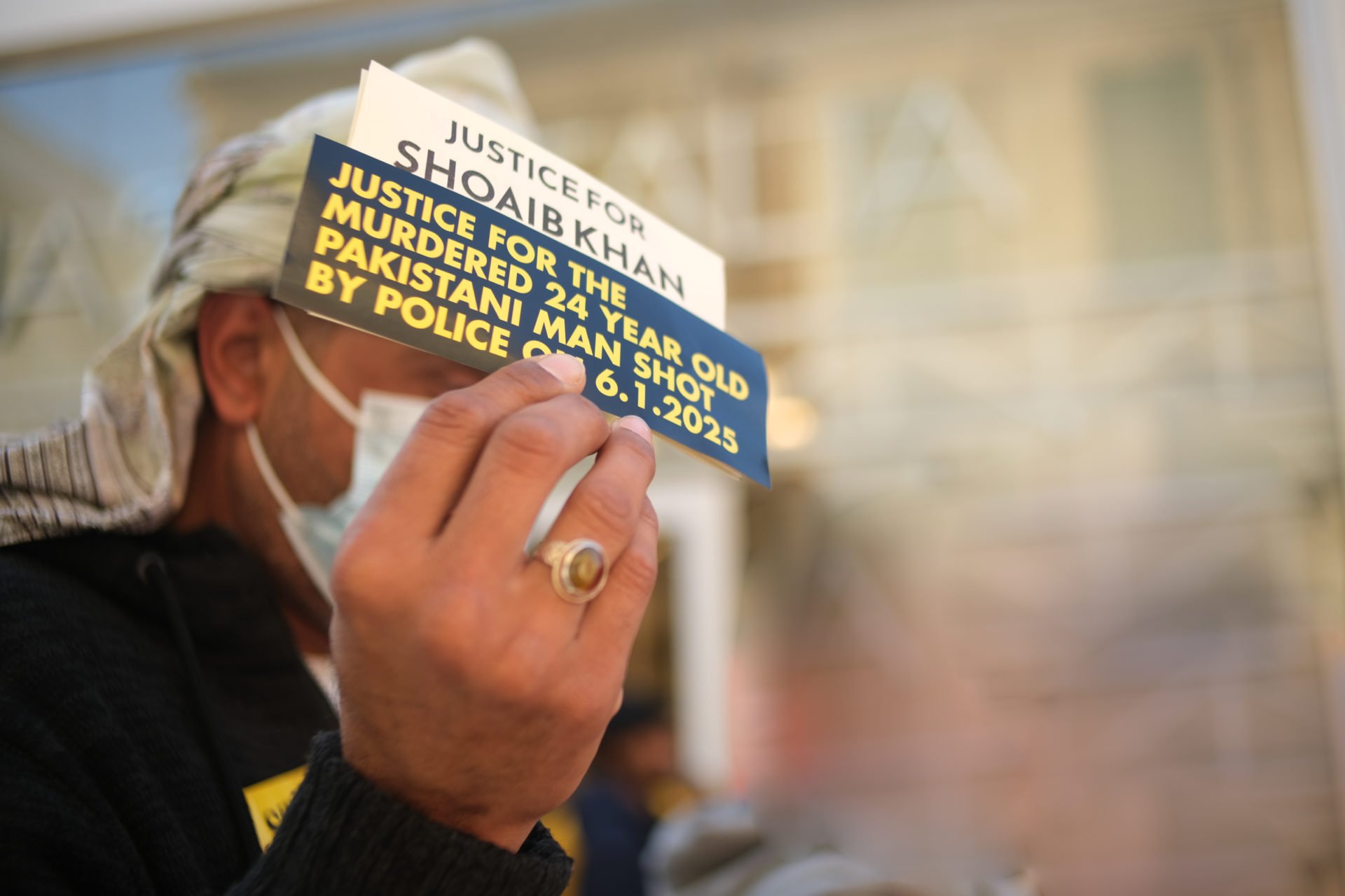 Antiracism Protest Nicosia Shoaib Khan