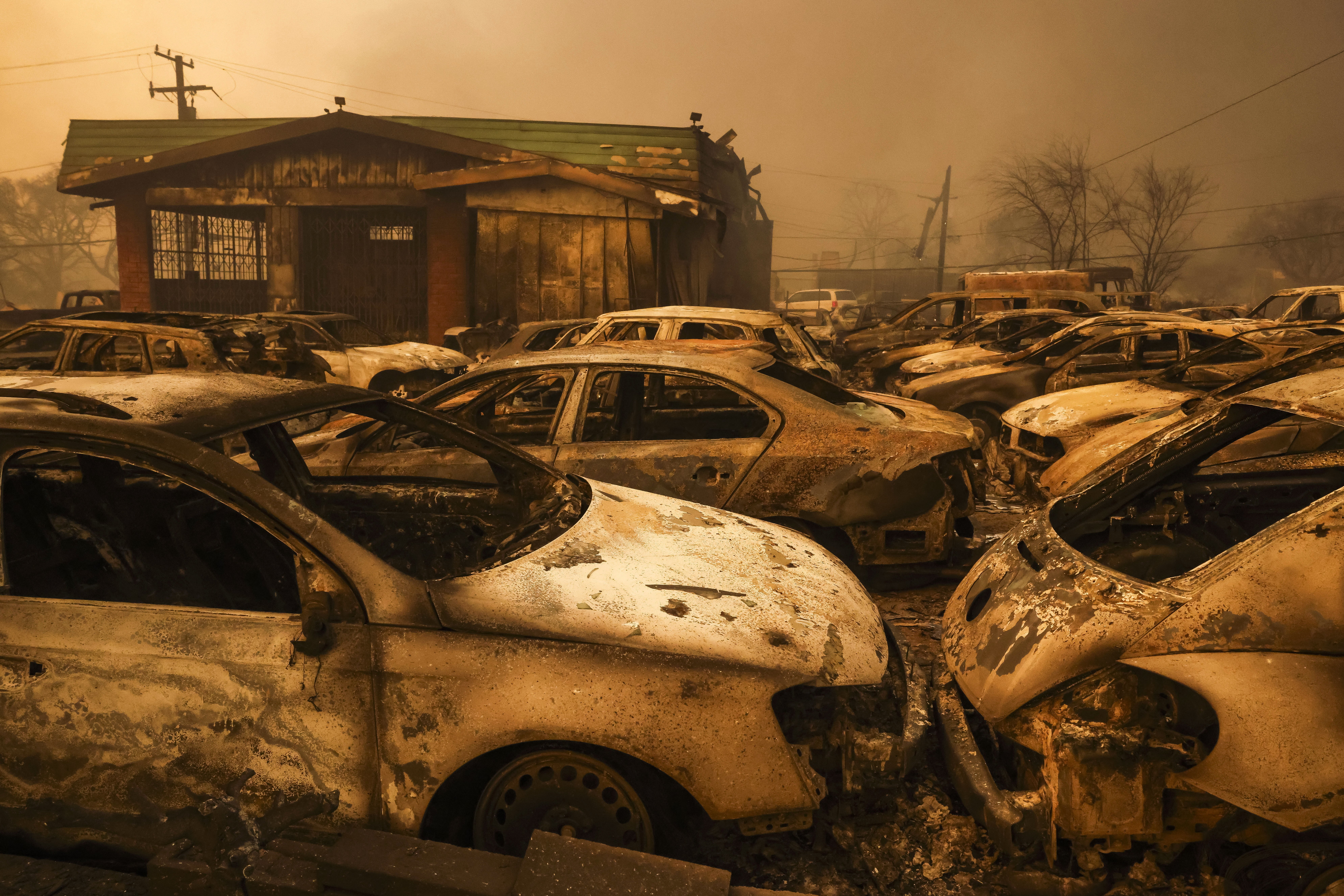 Wildfires Force Thousands Of Evacuations In Los Angeles Area