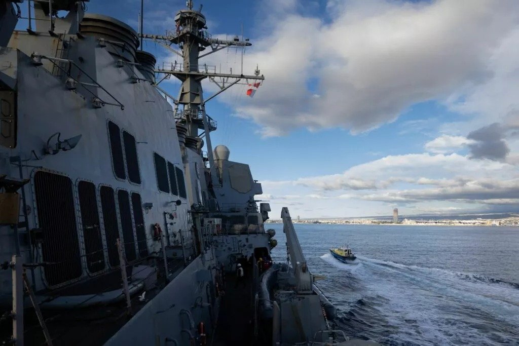 Us Destroyer Oscar Austin Docks In Larnaca Following Mediterranean Deployment