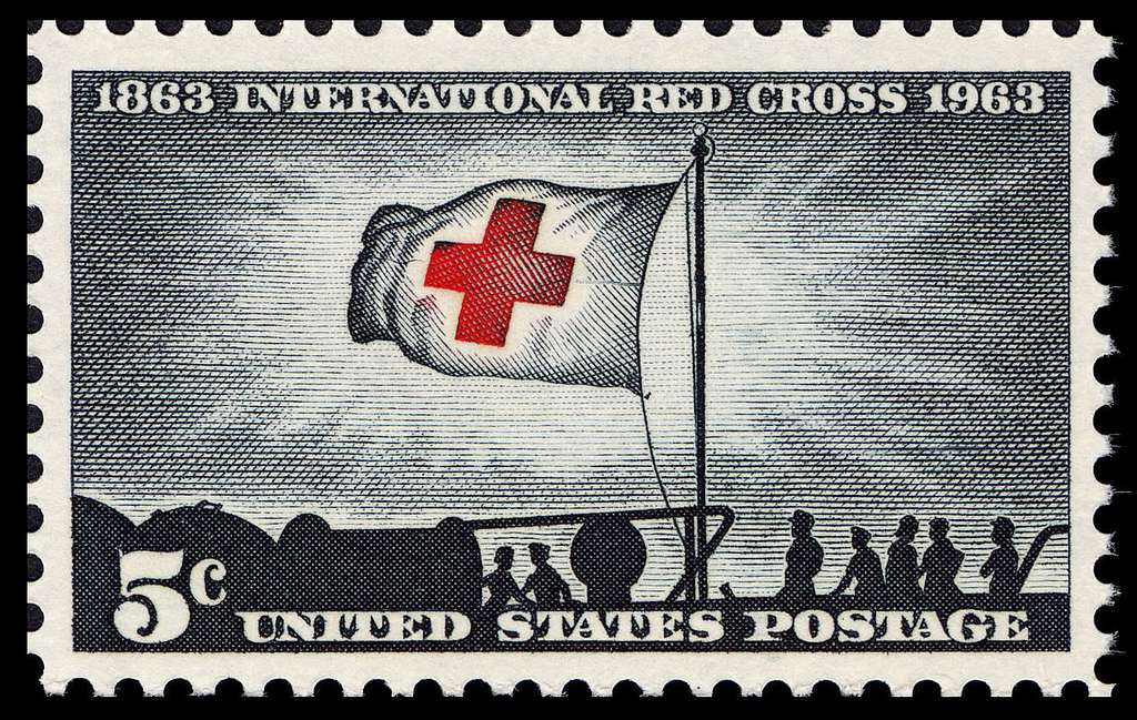 Red Cross Centenary 5c 1963 Issue Us Stamp 3c9efe