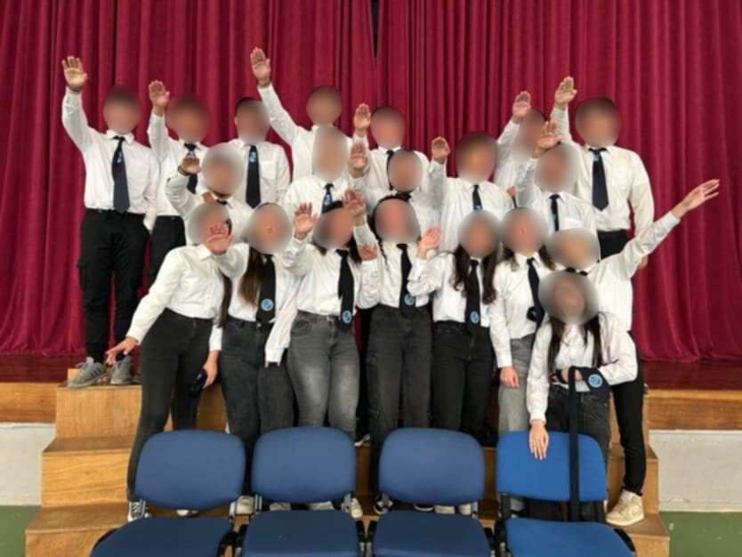 Students Nazi Salute