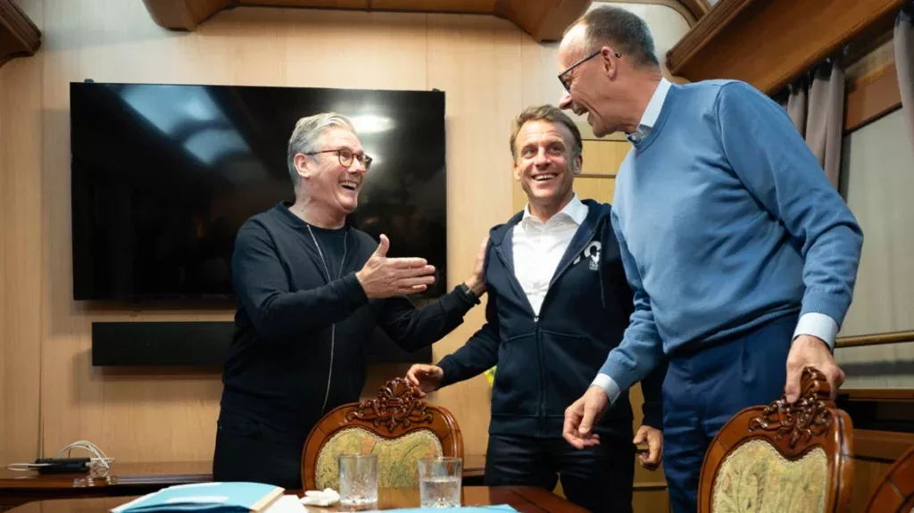 Starmer Macron Merz