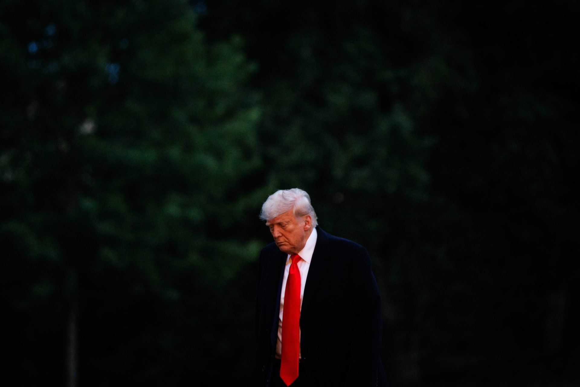 Us President Trump Returns To The White House After Private Dinner In Virginia