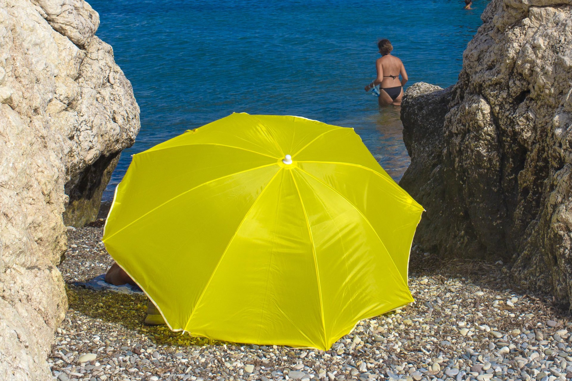 Aphrodite's Rock Paphos Summer Heat Weather