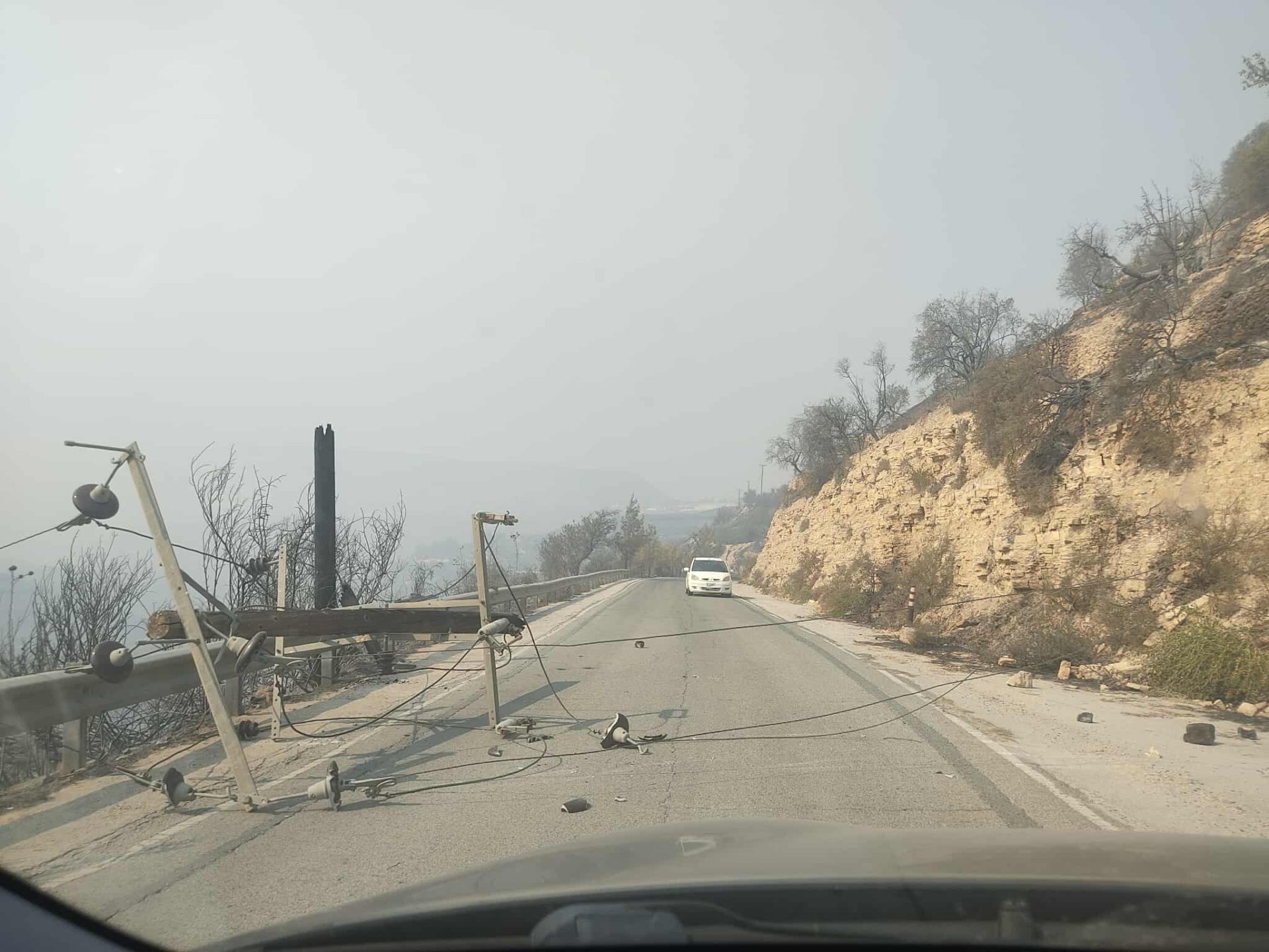 Limassol Fatal Fire Suspected Arson As Roads Closed Due To Infrastructure Damage