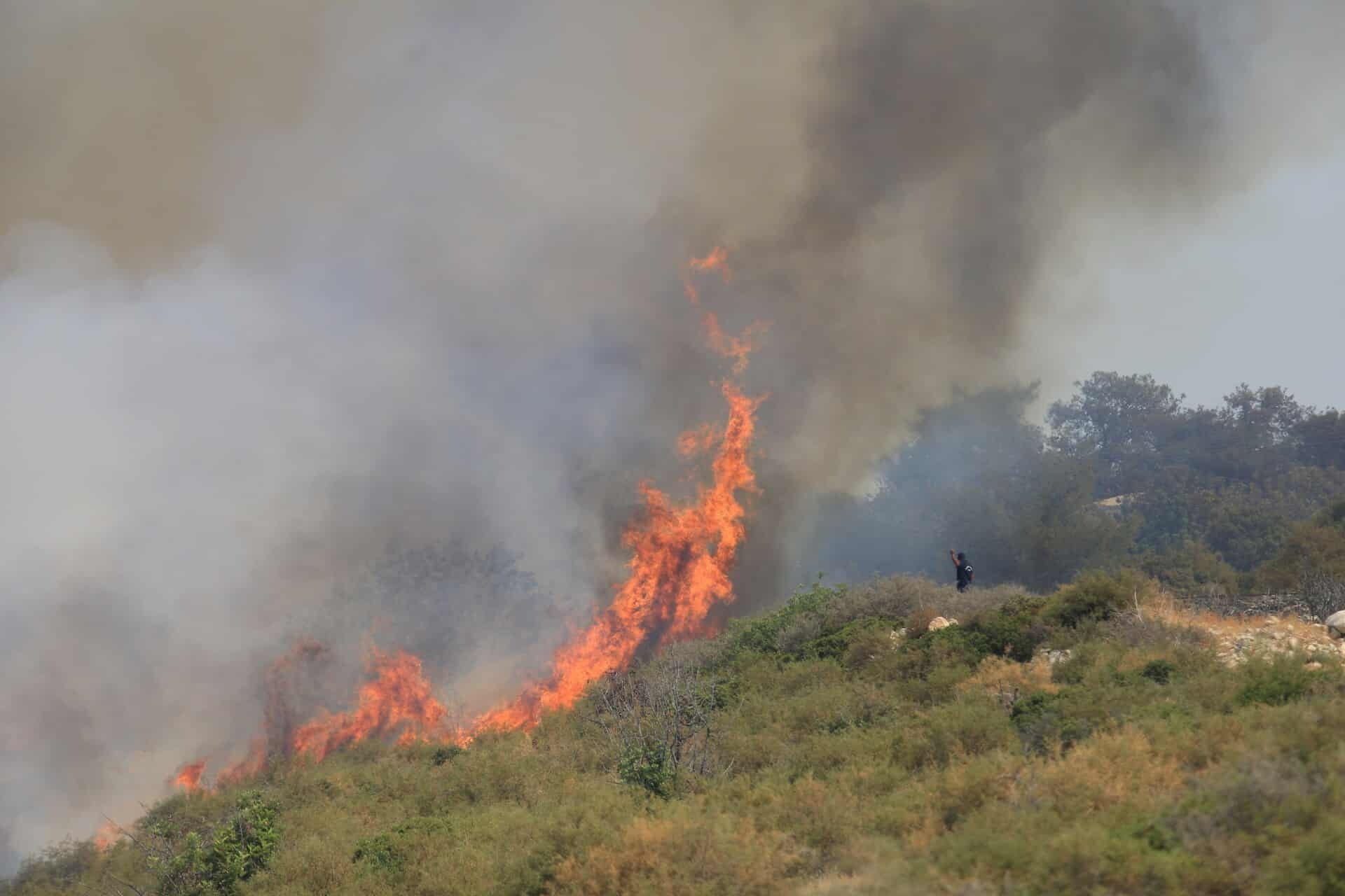 Multiple Roads Remain Closed As Police Patrol Limassol Fire Affected Areas