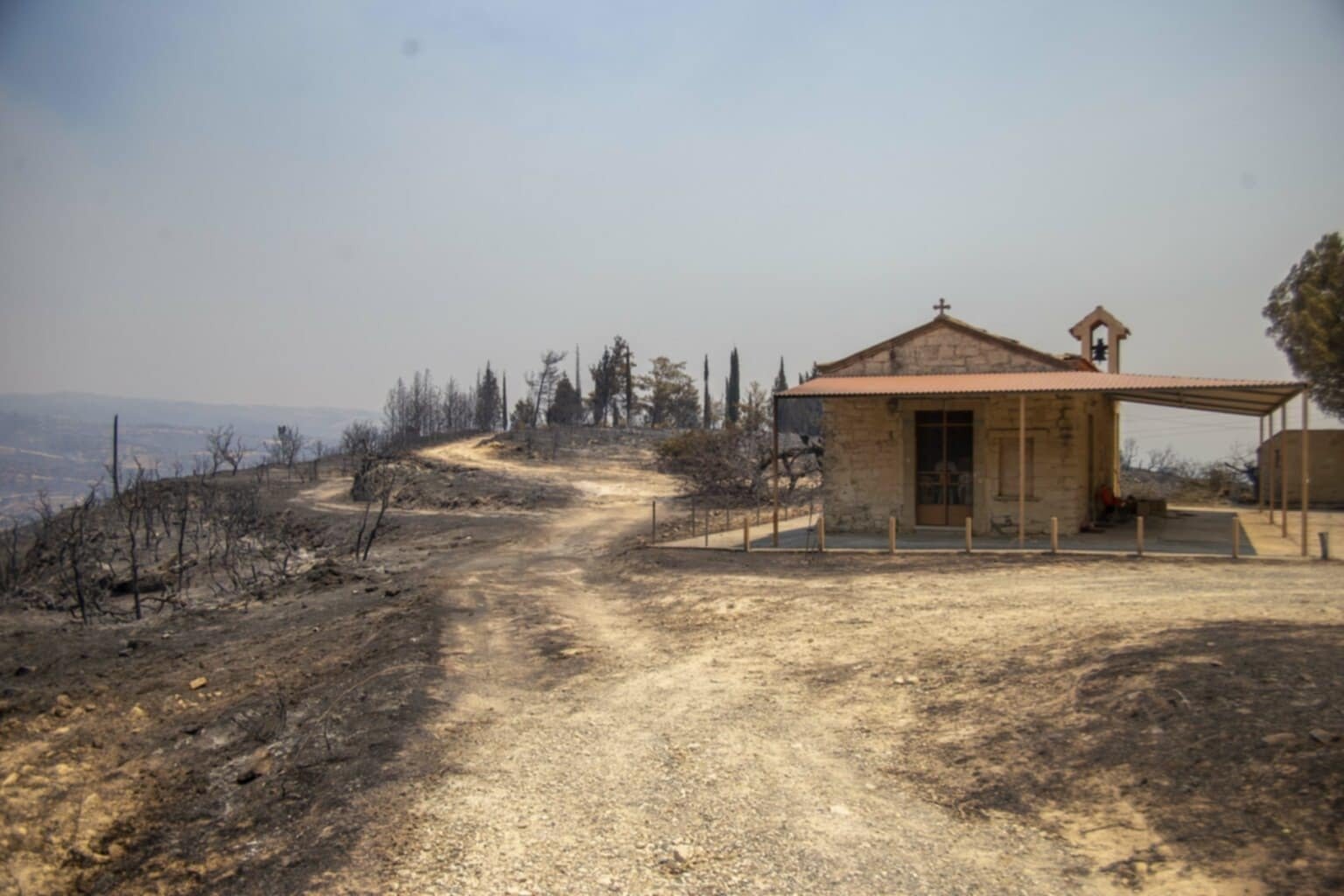 Wildfires Damage Several Ancient Monuments In Limassol District
