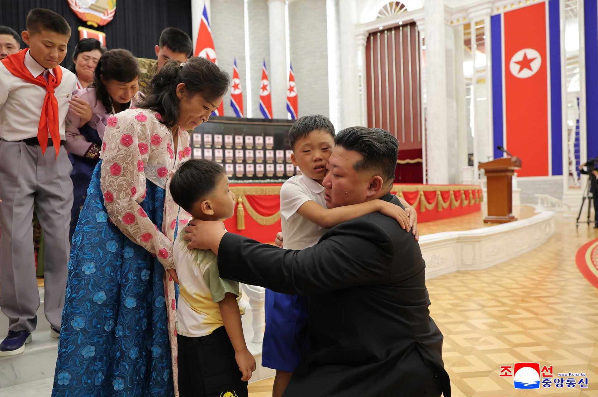 North Korea Holds Ceremony To Honor Soldiers Of The Korean People's Army Returning From Overseas Missions