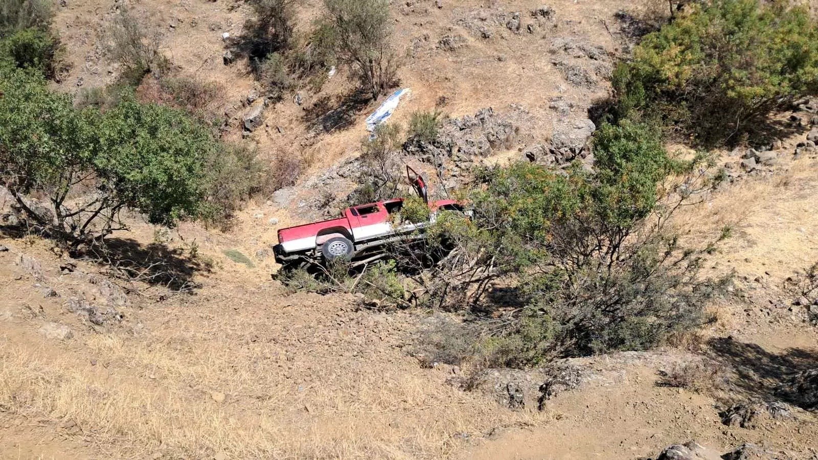 Driver Rescued From 10 Metre Ravine After Vehicle Veers Off Nicosia Palaichori Road