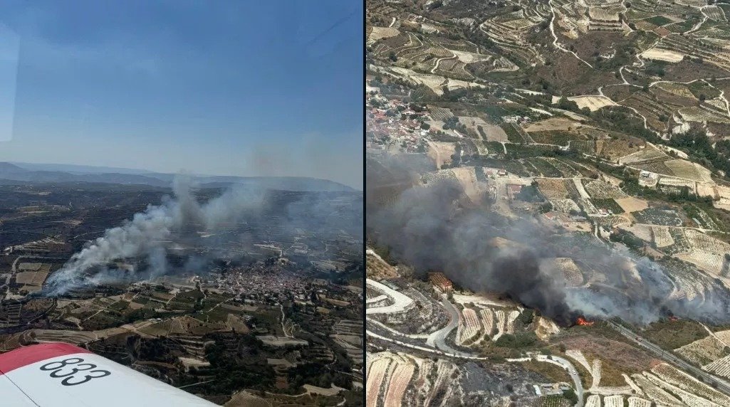 Omodos fire brought under control as road traffic resumes in Cyprus ...