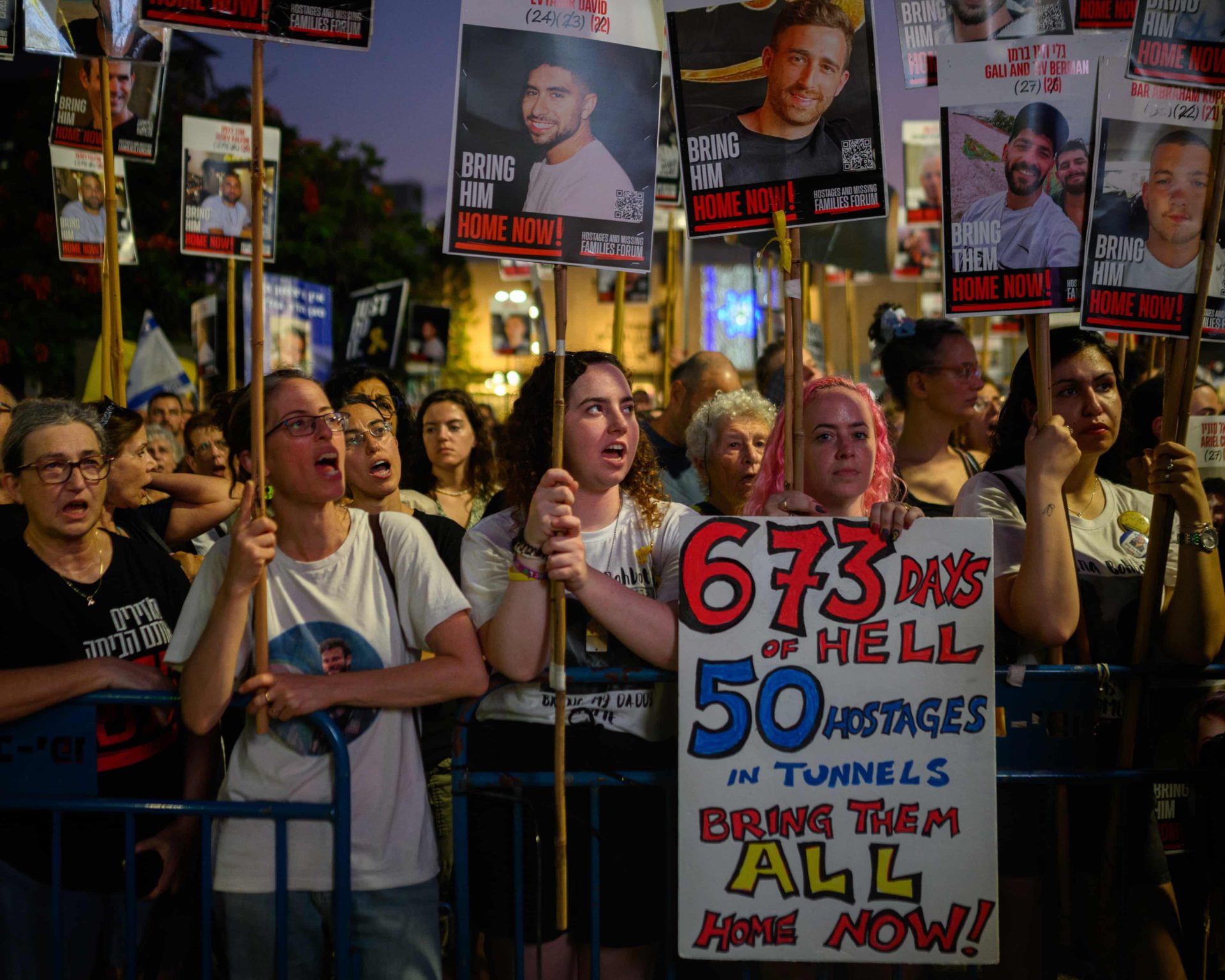 Over 100,000 Protest In Tel Aviv Against Netanyahu's Gaza War Escalation Plans