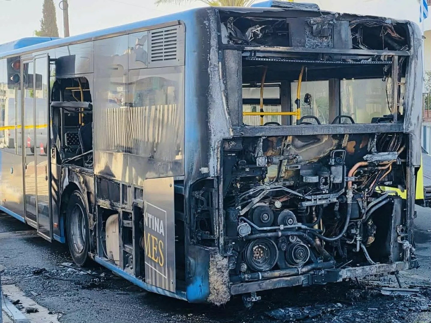 Bus That Caught Fire In Paphos Had Passed Technical Inspection