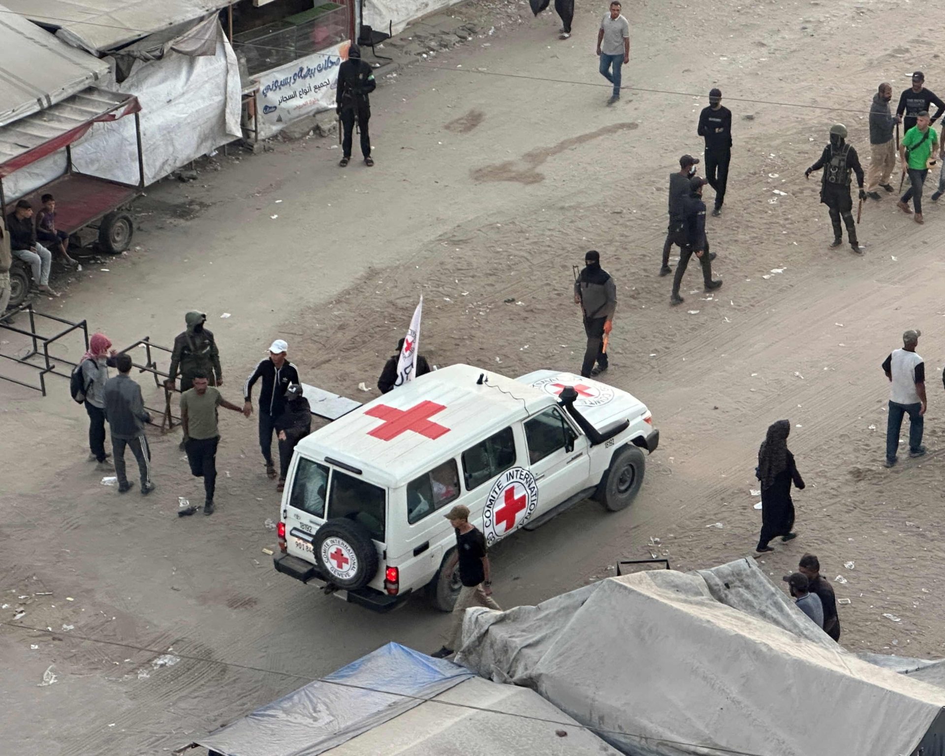 Hamas Hands Over Seven Hostages To Red Cross Under Gaza Ceasefire Agreement
