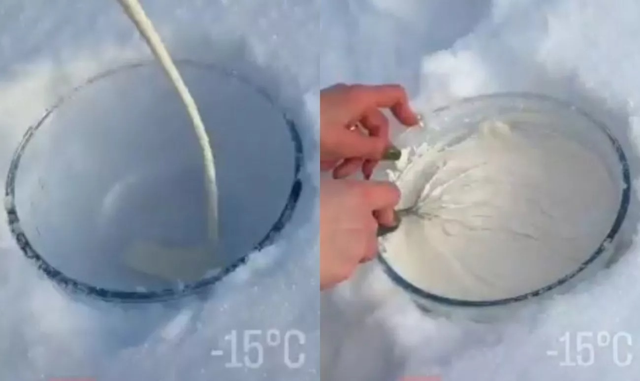 Canadian Mum's Snow Made Ice Cream Goes Viral As Temperatures Hit 15°c