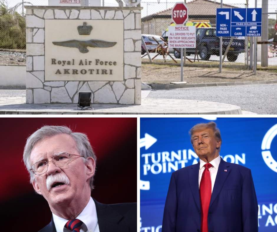 Akrotiri Bases Trump Bolton Cyprus Greenland
