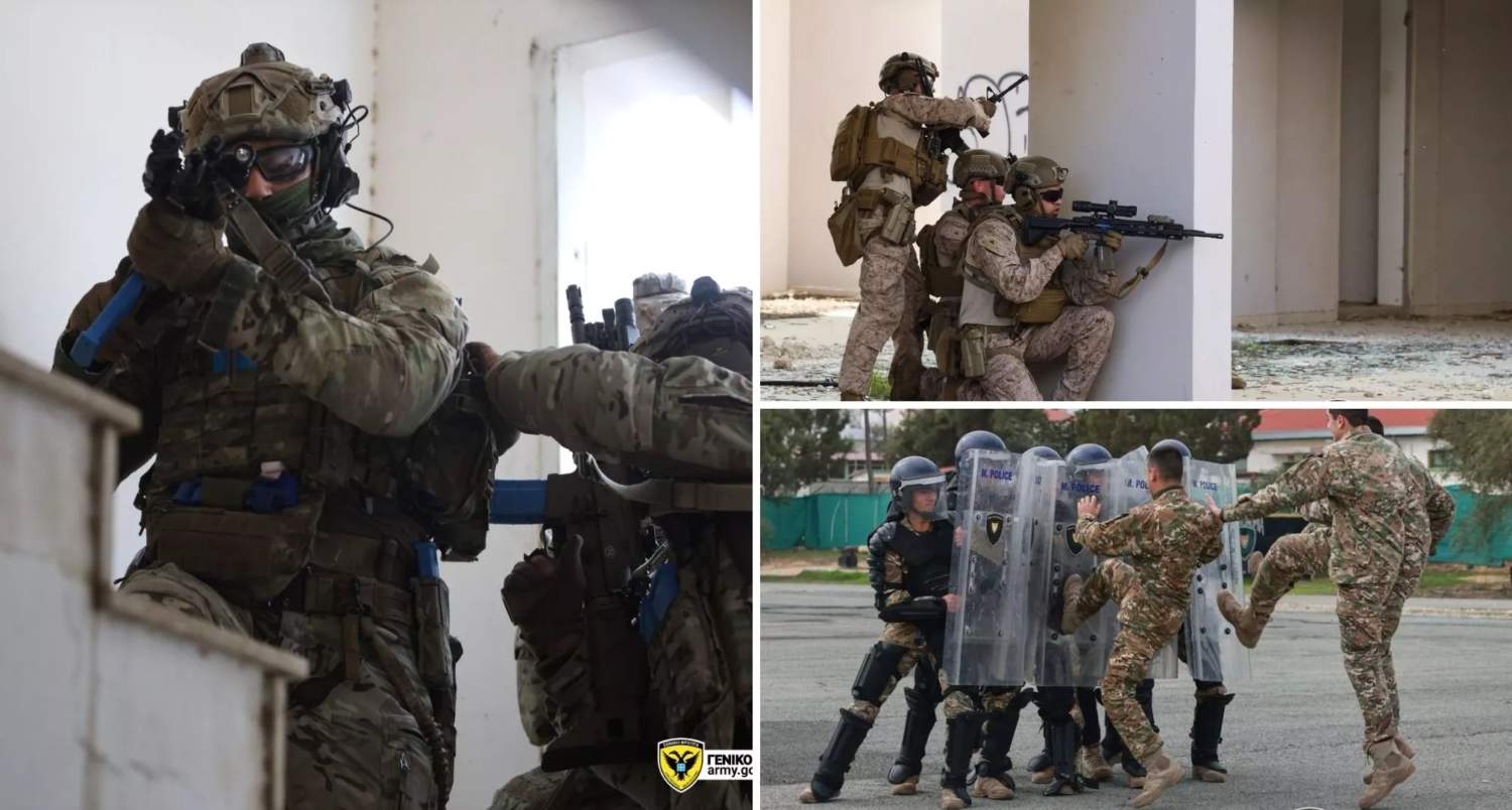 Cyprus National Guard And Us Marines Hold Joint Anti Terror Drills