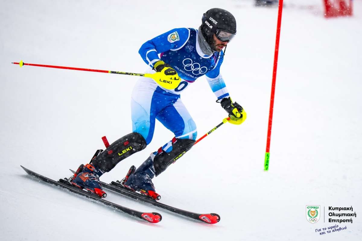 Cyprus's Kouyoumdjian Completes Difficult Olympic Slalom First Run In 41st Place