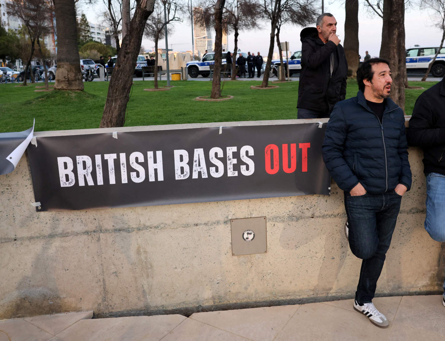 Anti War Activists In Cyprus Stage A Protest Against U.s. And Israeli Led Strikes Against Iran, As Well As The Presence Of British Bases On The Island, In Limassol