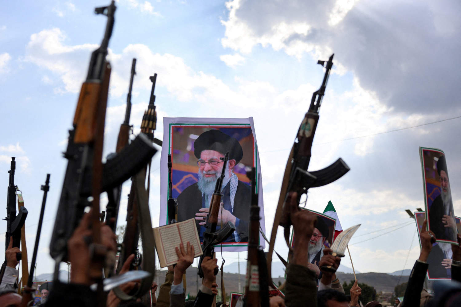 People Protest After Israel And The U.s. Launched Strikes On Iran, In Sanaa