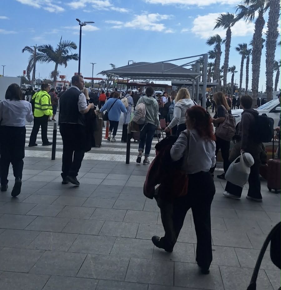 Paphos Airport Evacuation