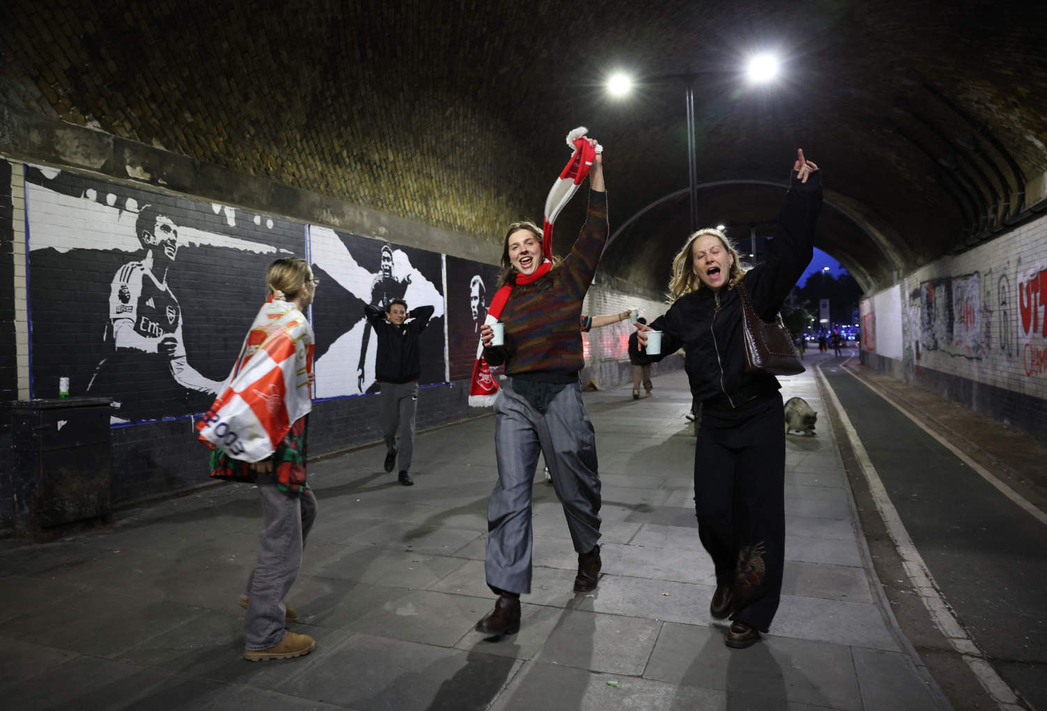 Premier League Arsenal Fan Celebrations
