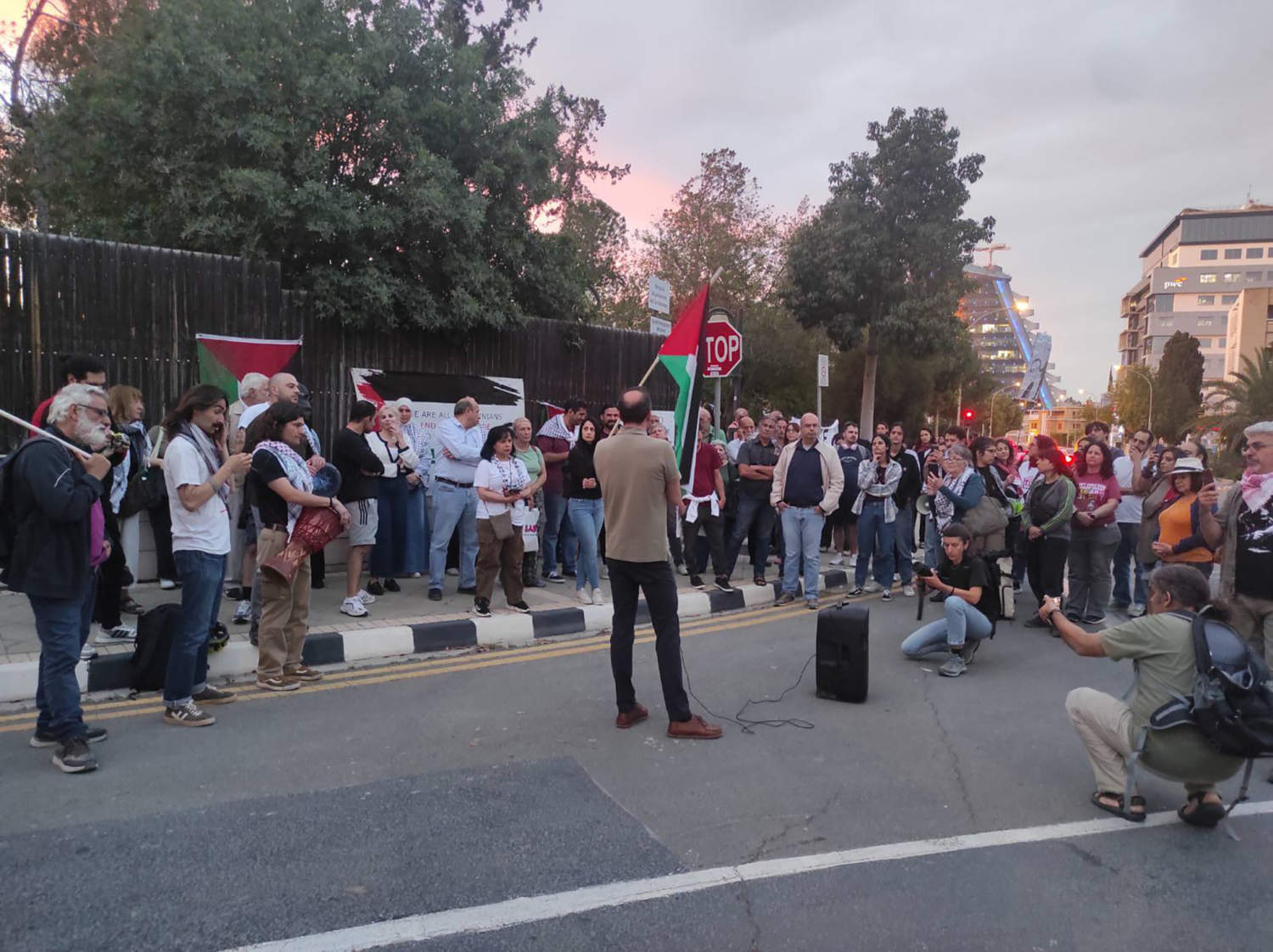 Διαμαρτυρία έξω από το Προεδρικό για στολίσκο για Γάζα