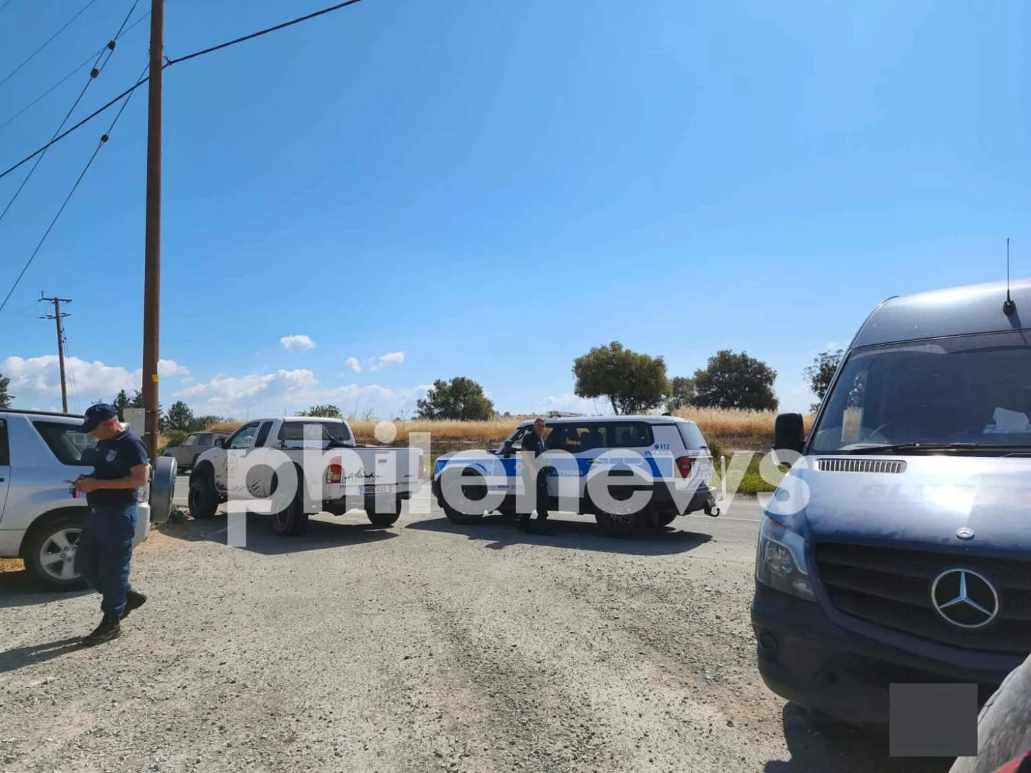 Farmers Block Road To Prevent Foot And Mouth Cull At Pachna Farm