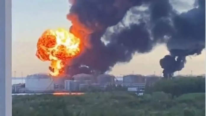 Ukrainian Drones Strike St Petersburg Oil Terminal And Naval Base Hours Before Putin's Economic Forum