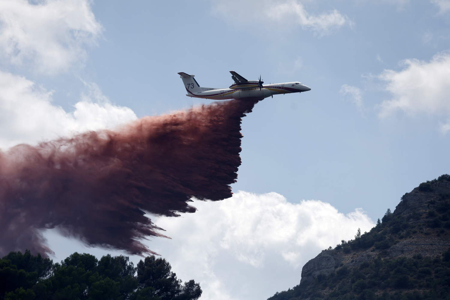 Wildfire Forces Evacuations In Southern France