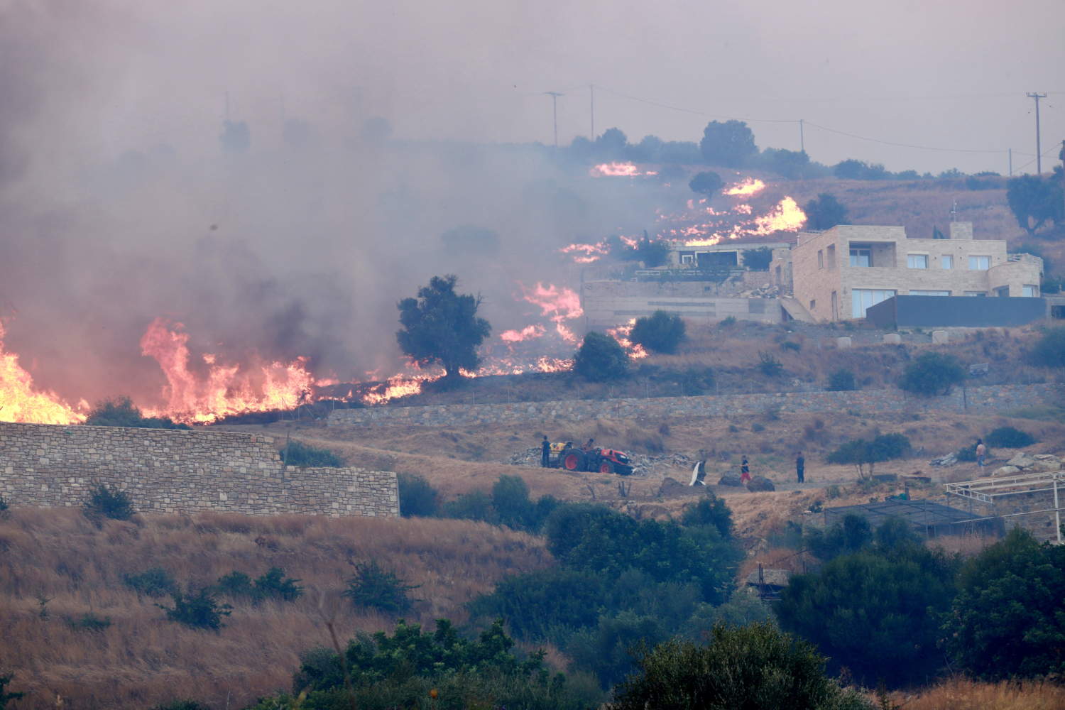 Two Firefighters Killed Battling Wildfire In Crete