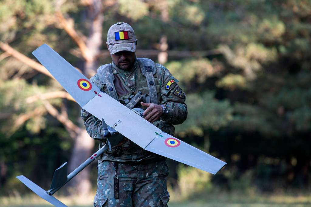 A Romanian Soldier Works With A Drone System As Part 5c7b40 1024