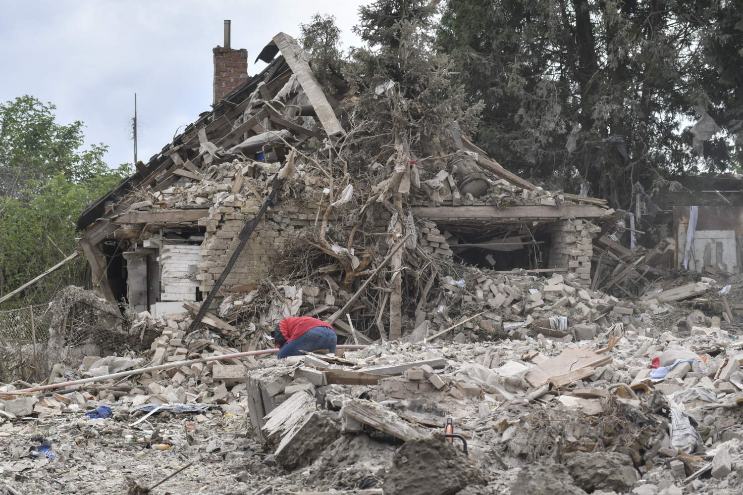 Aftermath Of An Overnight Russian Combined Shelling In Ukraine