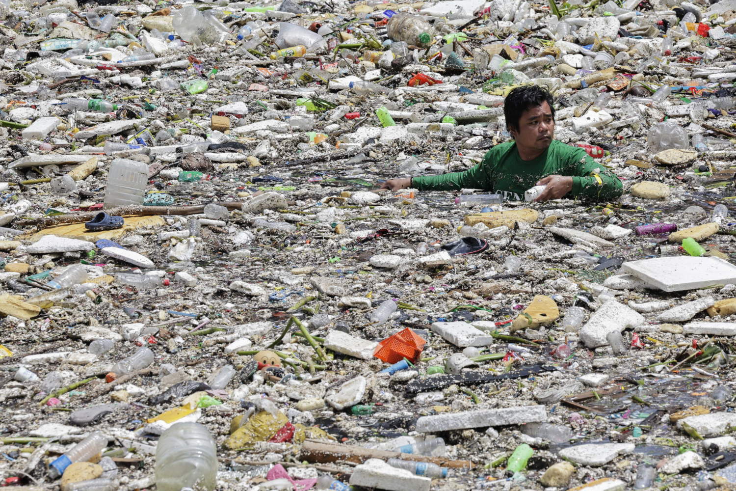 Waste Piles Up In Manila Waterways After Days Of Monsoon Rain