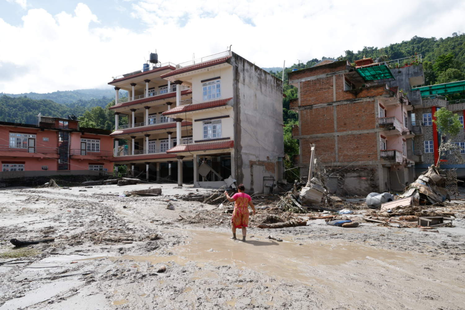 Aftermath Of Massive Flash Flood On The Nepal Tibet Border