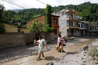 Aftermath Of Massive Flash Flood On The Nepal Tibet Border