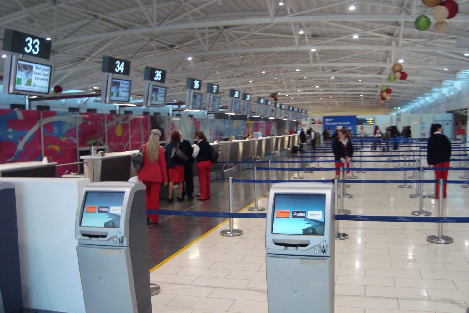 File Check In Desks Larnaca International Airport Republic Of Cyprus