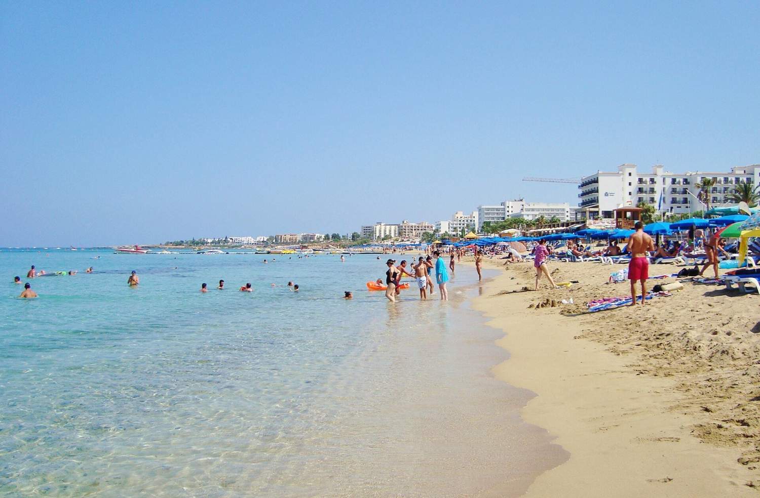 Protaras Tropical Famous Beach At Paralimni Holiday Destination In Republic Of Cyprus