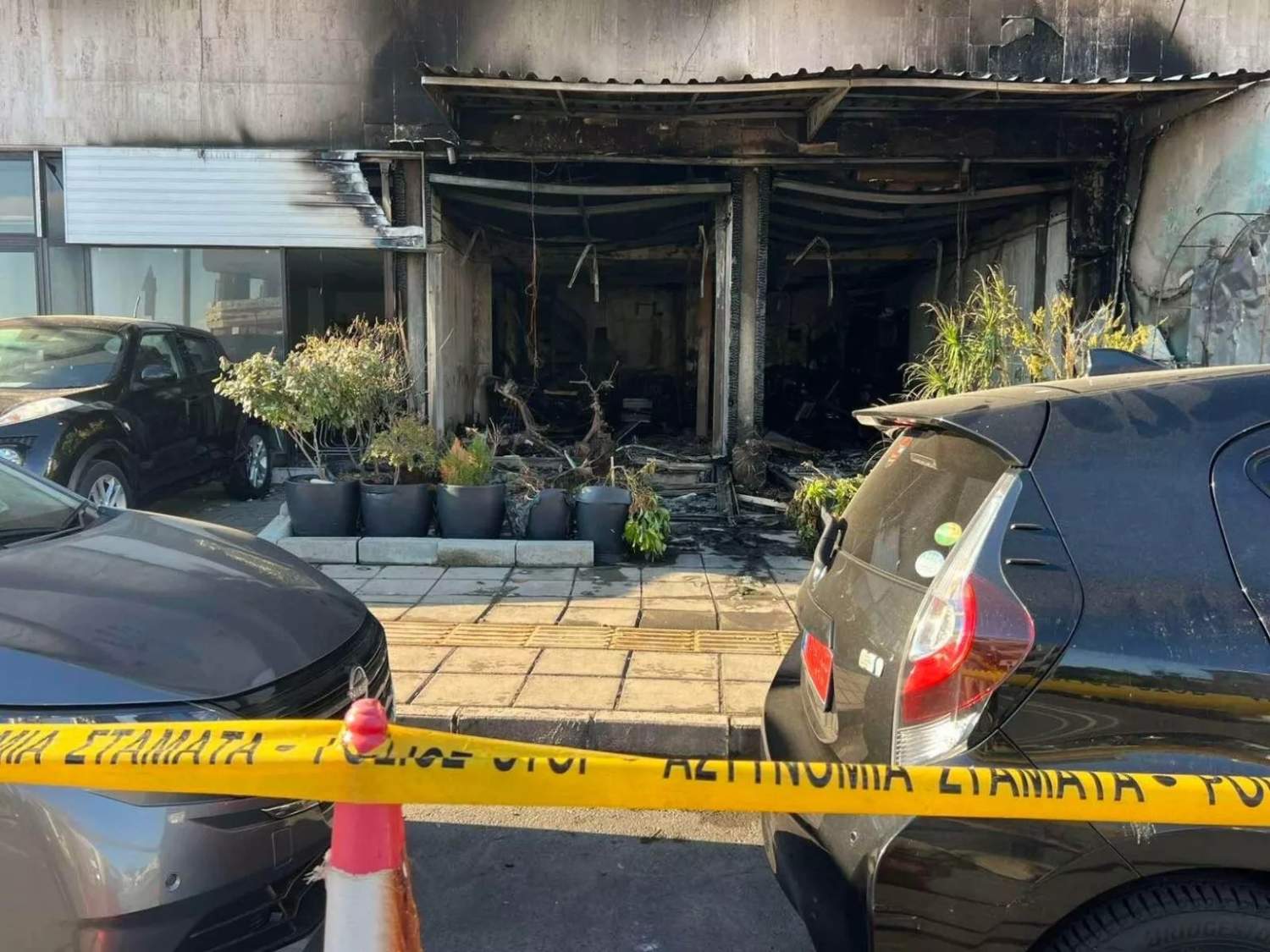 Fire Damages Larnaca Car Rental Office And Three Cars