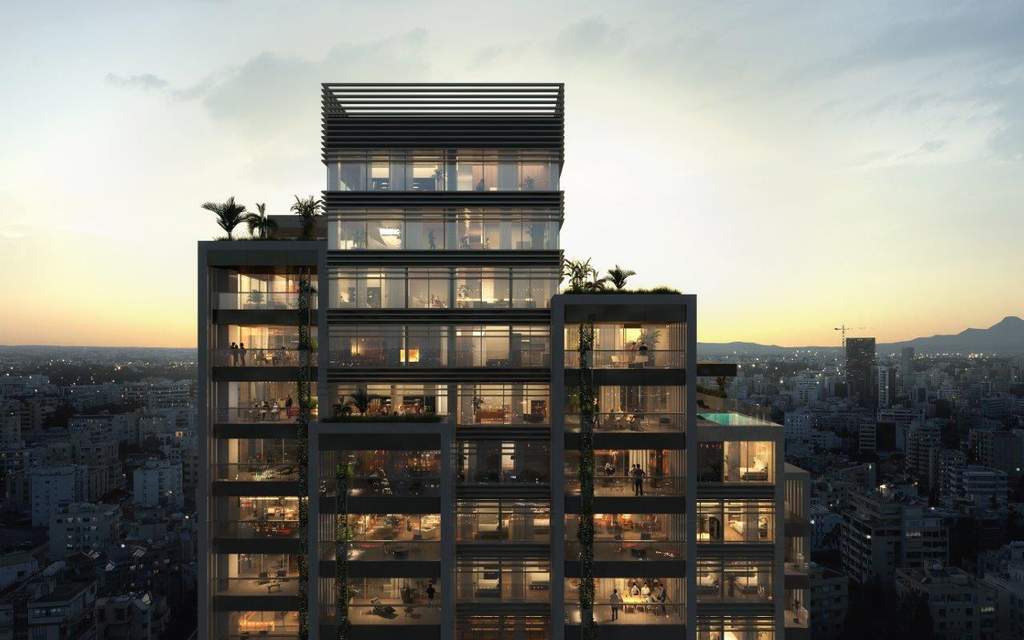 The Landmark Nicosia Residential Tower Sky Pool & Garden Whole Floor Residences
