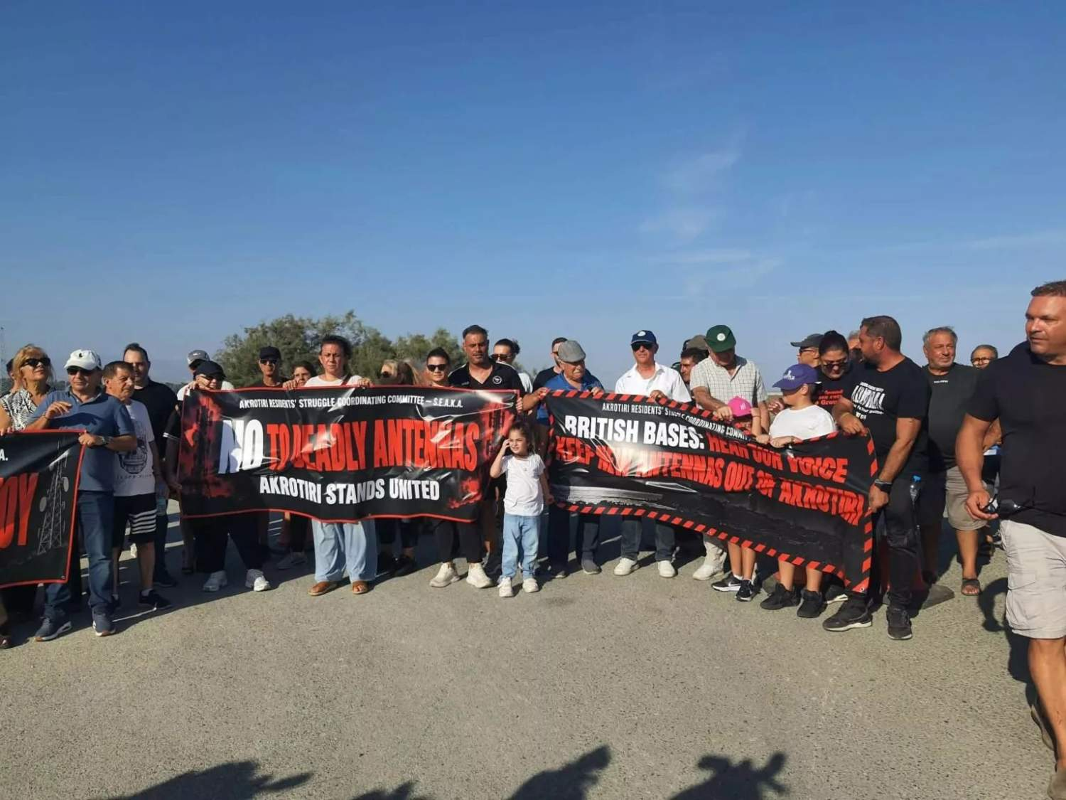 Akrotiri Residents Protest Planned Antenna Installation Over Health Fears Photos