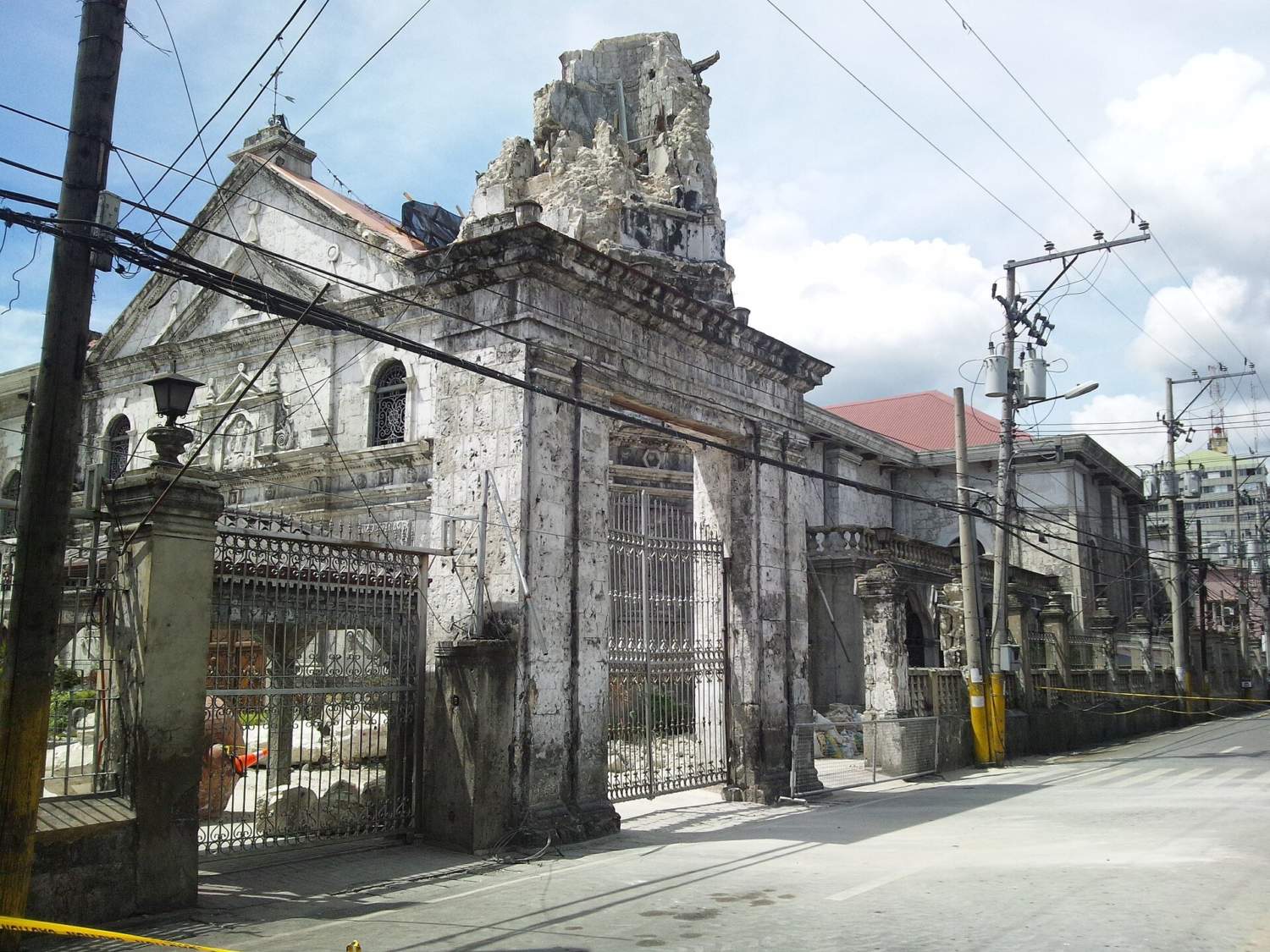 Basilica Of The Holy Child After 2013 Bohol Earthquake