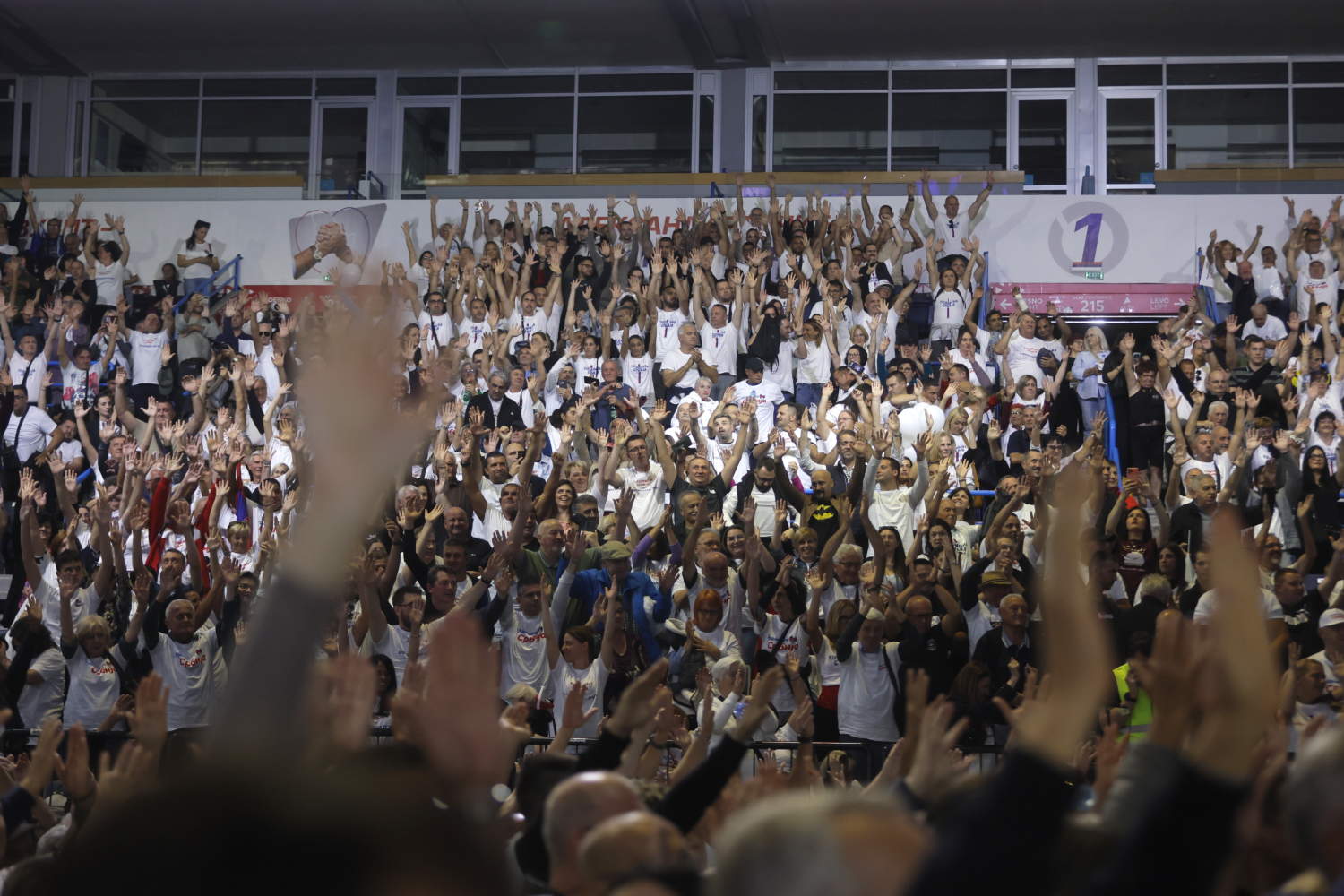 Ruling Sns Party Pre Election Rally In Belgrade